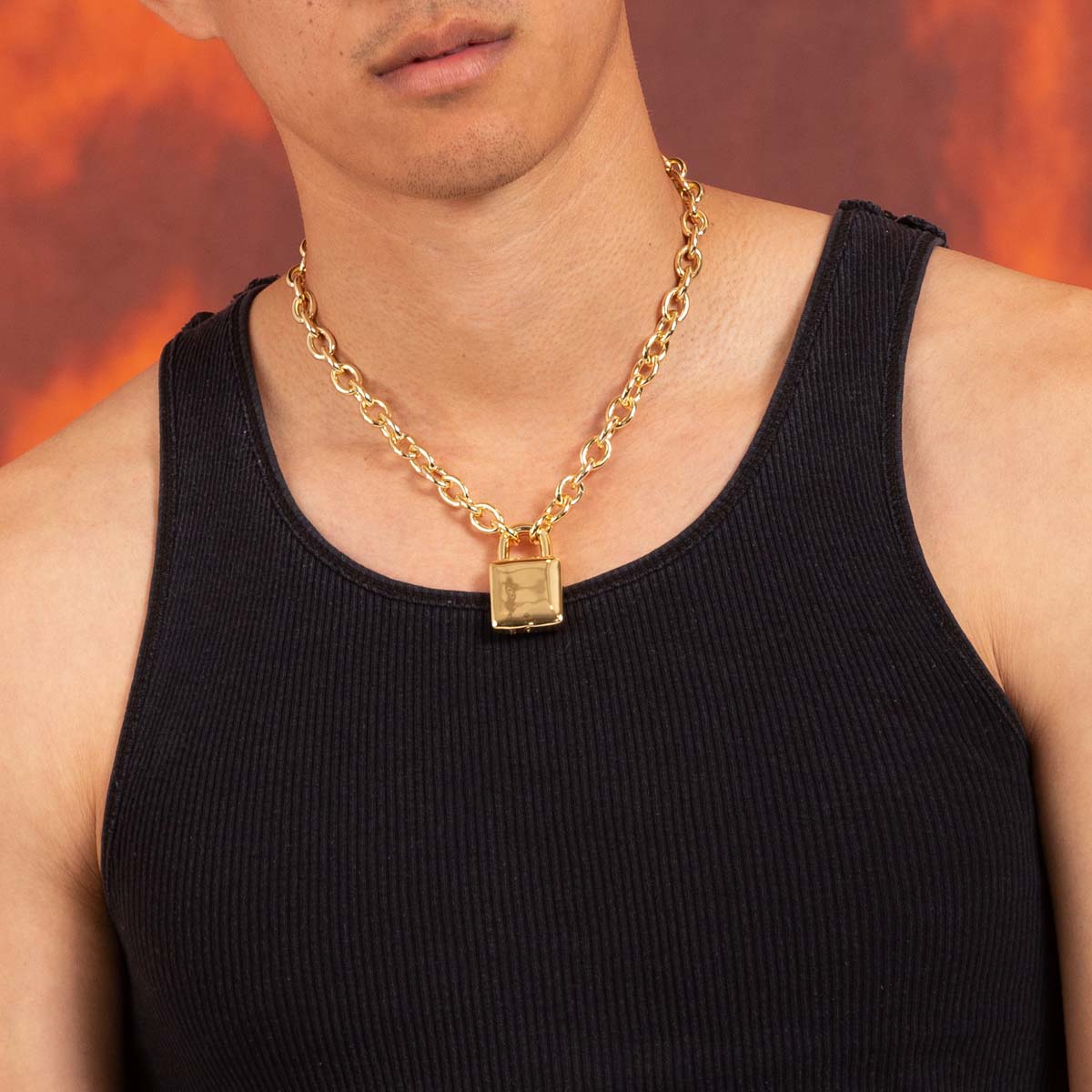 Original Padlock Necklace  in  by King Ice